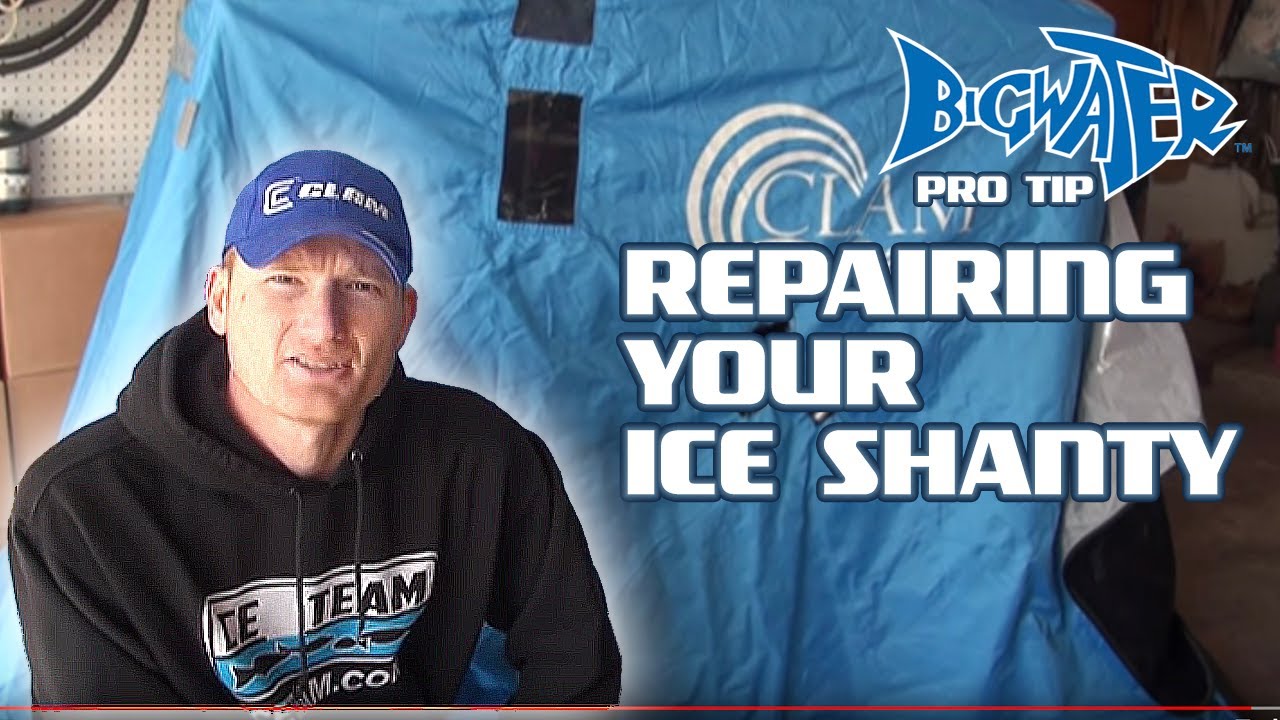 How to Repair an Ice Shanty --Holes in Shell/Outer Material