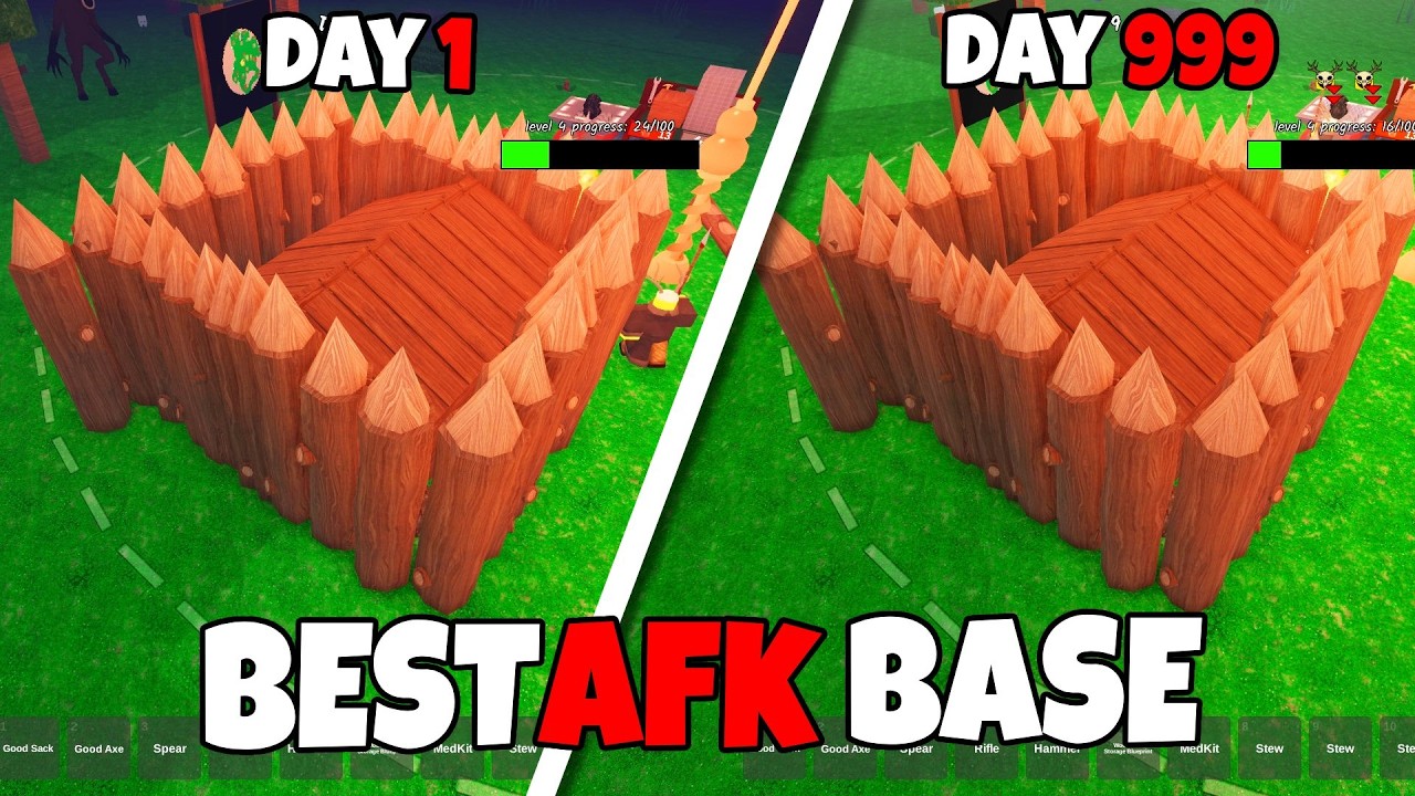 Unlimited Days AFK BASE 99 Nights in the Forest - YouTube