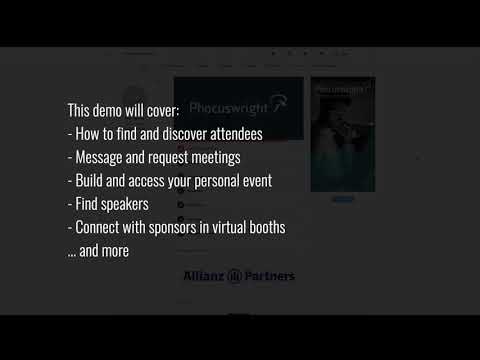 Tutorial: Event Platform for Phocuswright Europe Online 2020