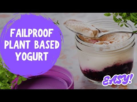 Failproof Plant Based Yogurt (easy!)