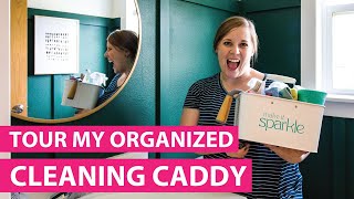 How To Create A Perfectly Stocked Cleaning Caddy - Organized-ish  Cleaning  caddy, Cleaning supplies organization, Cleaning supplies caddy