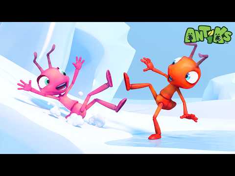 Joey & Boo di Negeri Musim Dingin! ❄️🐜 | ANTIKS Indonesia | Kartun Anak