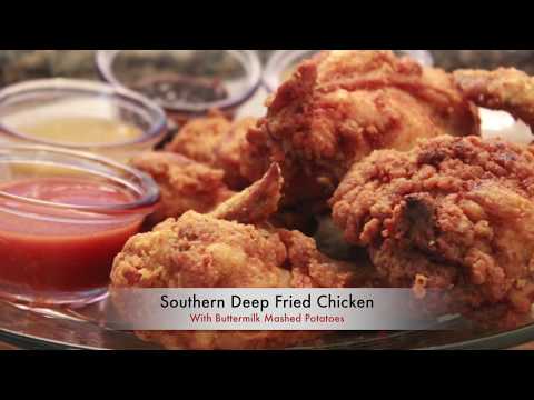 Southern Deep Fried Chicken & Buttermilk Mashed Potatoes