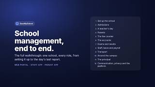 EaseMySchool: school management, end to end (full walkthrough) screenshot 5