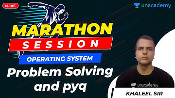 Operating Systems GATE Previous Year Questions | Marathon Session | GATE 2021 CSE Exam