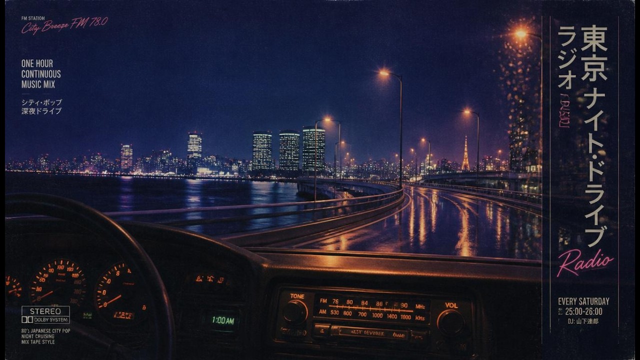 Midnight Tokyo FM 🌃 Authentic Japanese Male City Pop | Retro