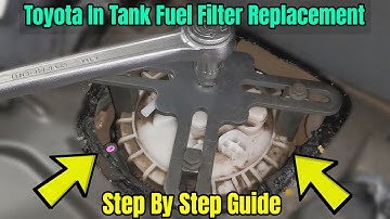 Toyota Yaris In Tank Fuel Filter Replacement -  How To DIY