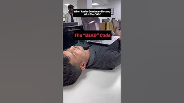When Junior Developer Mess up With The CODE  #reelitfeelit #employee