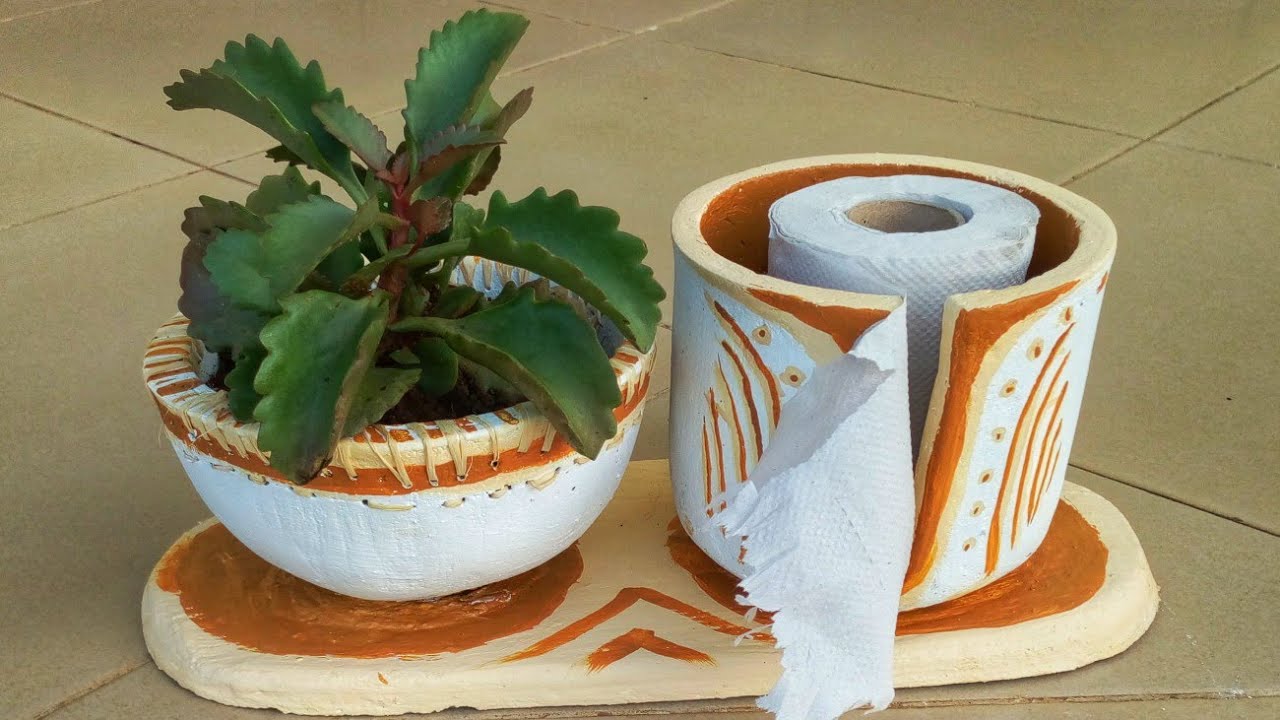 From Ordinary to Extraordinary: How to Transform Cement into cute Pot.👌💕💕👌