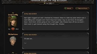 Random Teasure Keys On RS Account