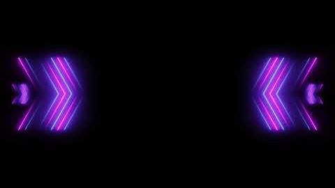 Neon arrows seamless transition