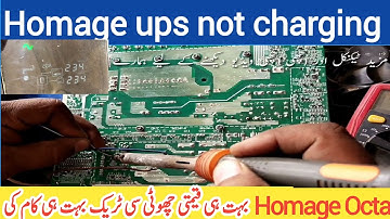 Homage ups not charging || ups not charging battery || ups not shifting on main || china ups Repair