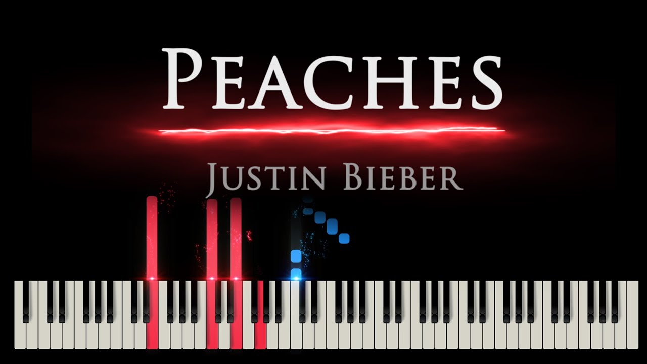 𝐉𝐔𝐒𝐓𝐈𝐍 𝐁𝐈𝐄𝐁𝐄𝐑 ♫ PEACHES Acoustic Solo Cover Colour Of Music ( Piano