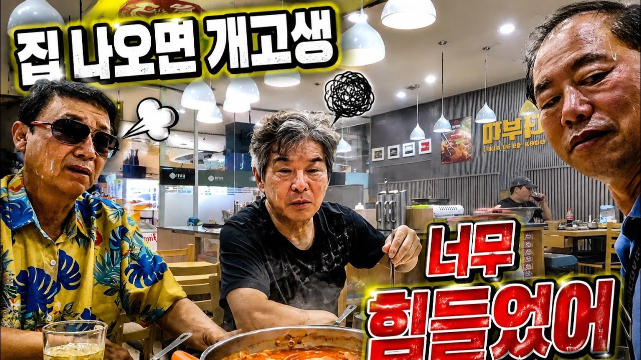 집 떠나면 개고생 점심 저녁은? (은퇴조교사) 자유여행