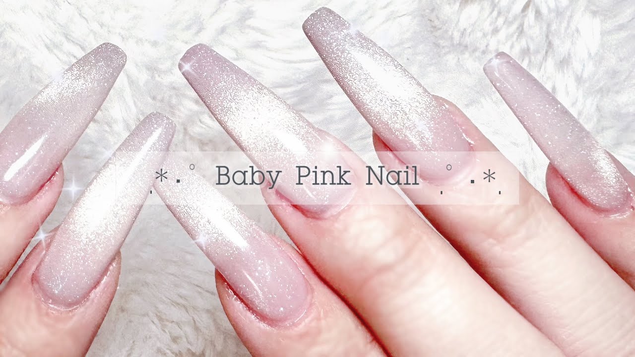 my&bee新色でうるきゅるぴんくnail