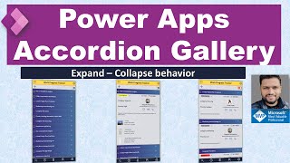 Power Apps Accordion Gallery (Expand/Collapse Gallery) screenshot 3