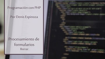 Procesamiento de formularios - Función borrar