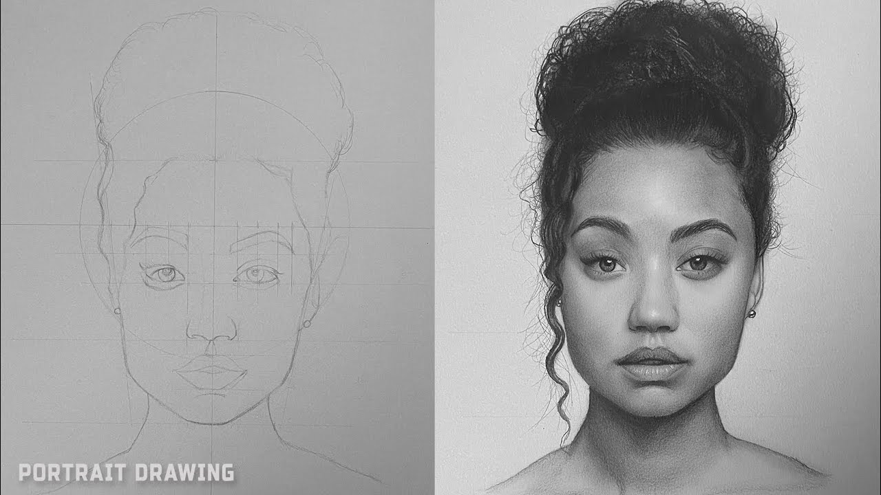 Portrait drawing Technique | Draw better portraits - YouTube