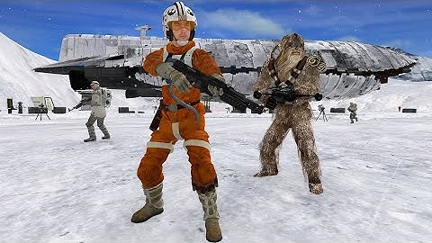 Star Wars: Battlefront II (2005, Remastered Mod) Hoth - CTF - Rebels