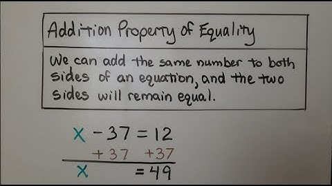 6th Grade Math 11.2d, Using Addition to Solve Equations, Inverse Operations