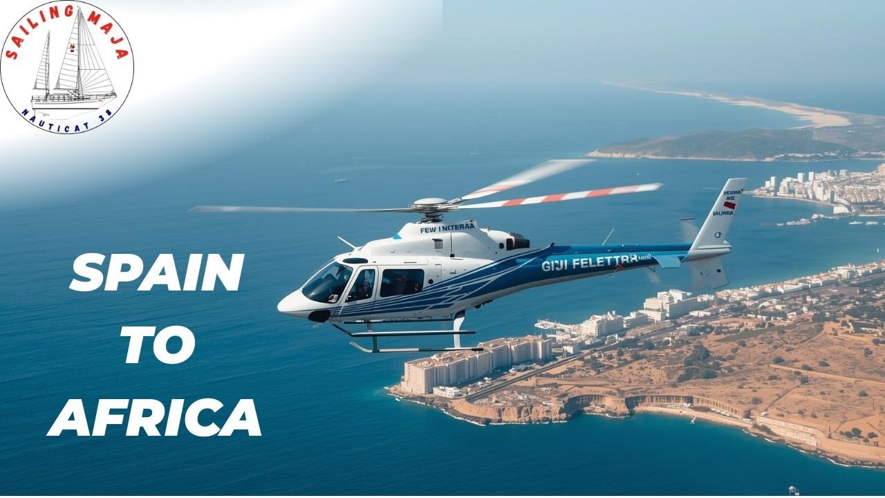 ⁣Helicopter from Spain to Africa in 10 Minutes! 🇪🇸🚁🇲🇦 (Algeciras to Ceuta)