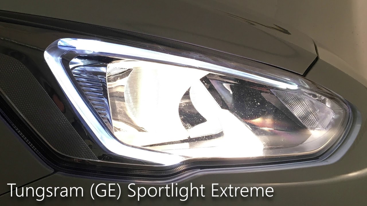 Osram Cool Blue Intense, Cool Blue Boost, Tungsram (GE) Sportlight Extreme Bulb Comparison
