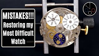 Download lagu Triple Date / Moon Phase: Felsa 693 is my Most Complicated Watch Restoration