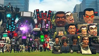 TV MAN, CAMERAMAN AND SPEAKERMAN TITAN VS ALL 170 SKIBIDI TOILET BOSSES (Garry's Mod)