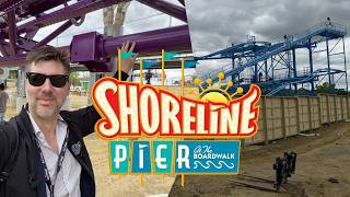 Project Purple & Shoreline Pier Construction Tour • Six Flags Great Adventure