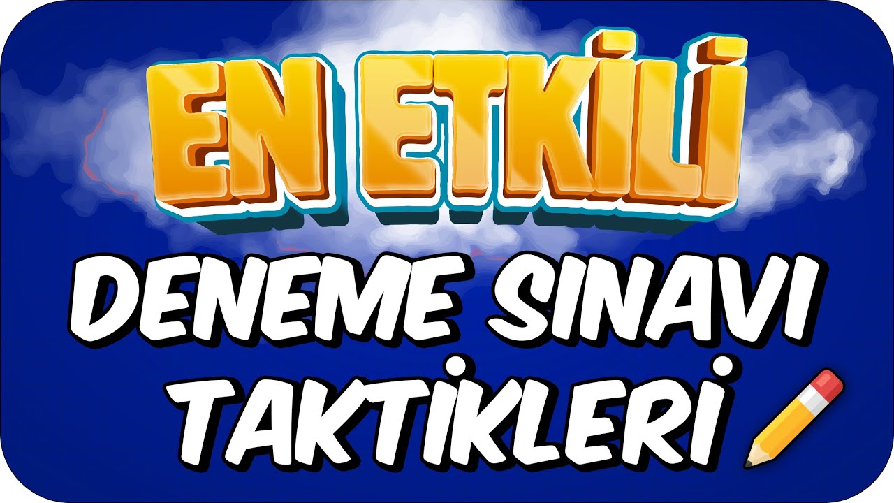 Deneme Sınavı Taktikleri ✍🏻 Öncesi–Sırası–Sonrası için Bunları Yap❗️