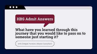 Key Learnings of an HBS Admit from His MBA Admissions Journey