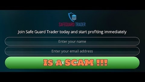 Safeguard Trader App is a SCAM Auto Trading Software!
