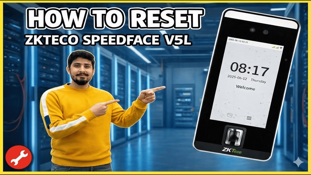 Reset Any ZKTeco Device Without Admin Password (SpeedFace V5L) | 100% Working 2026