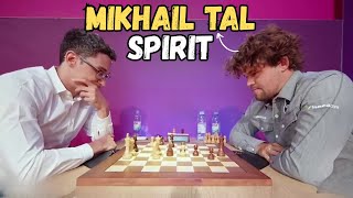 When Magnus Carlsen Showed Mikhail Tal Spirit Against Fabiano Caruana