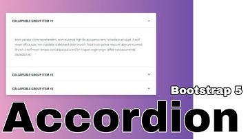 Bootstrap 5 accordion step by step in Hindi