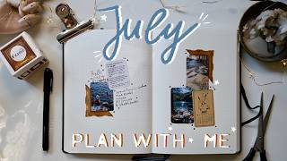 Plan with me for JULY 2026 • Summer inspired Bullet Journal monthly Set Up