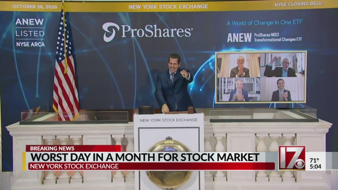 Worst day in a month for stock market