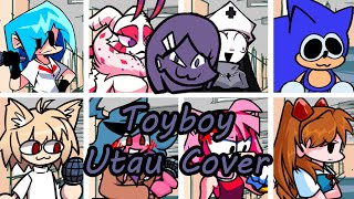 Toyboy  but Every Turn a Different Character Sing it (FNF Toyboy but Everyone Sings) - [UTAU Cover]