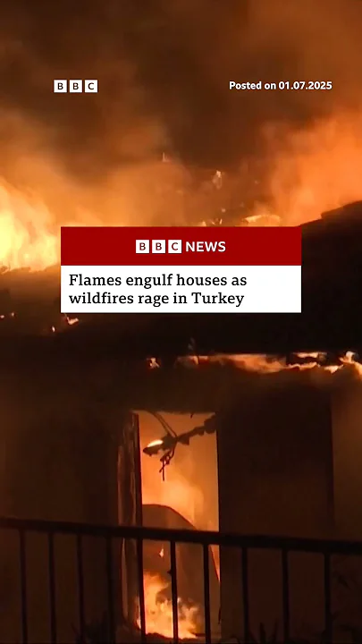 More than 50,000 people have been evacuated across five regions due to the fires. #Turkey #BBCNews