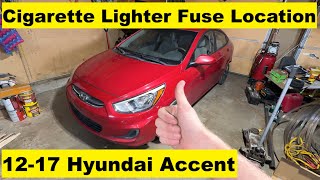 2017 hyundai accent cigarette lighter fuse Box Location & Diagrams: (2011-2017) Owner's Manual 2017 Hyundai Accent 5th Gen