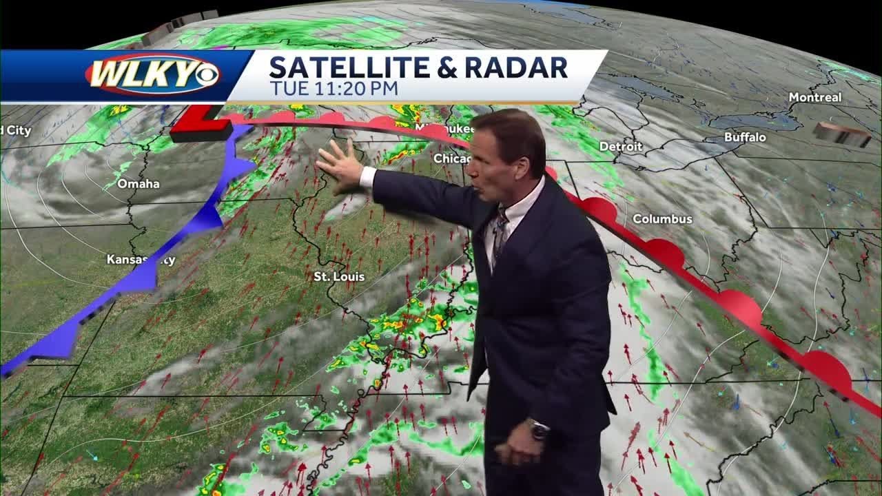Scattered showers and storms overnight - YouTube