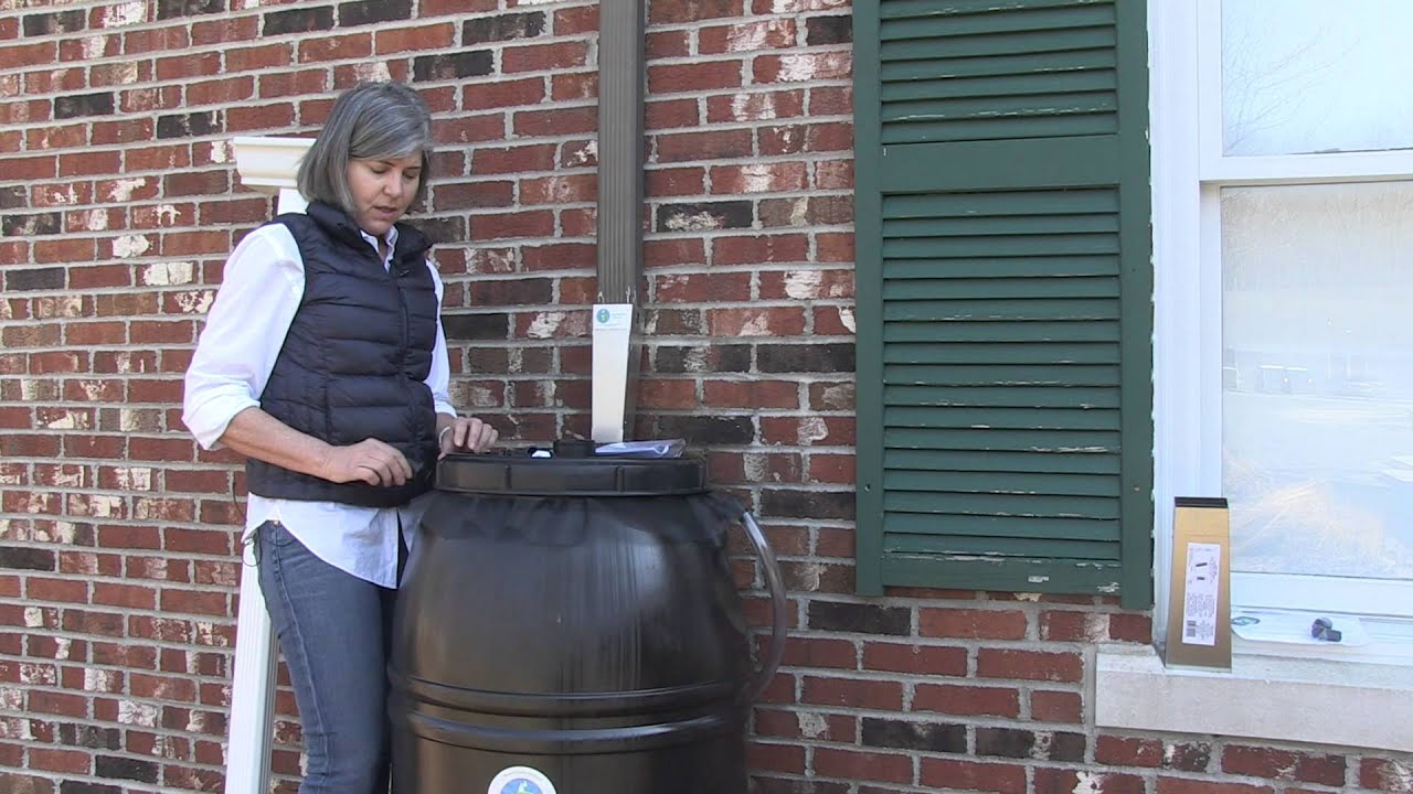 Installing A Rain BarrelPart 2 Overflow Valves YouTube