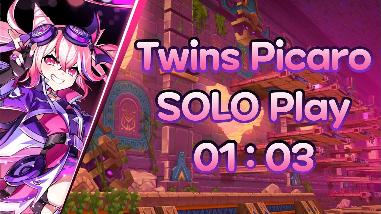 [엘소드/Elsword KR] 트윈즈 피카로 초상 현인 솔플 01:03 / Twins Picaro 16-2 Solo Play 01:03