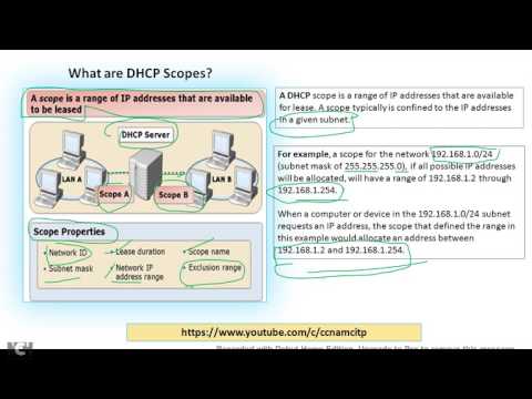 What are DHCP Scopes !!