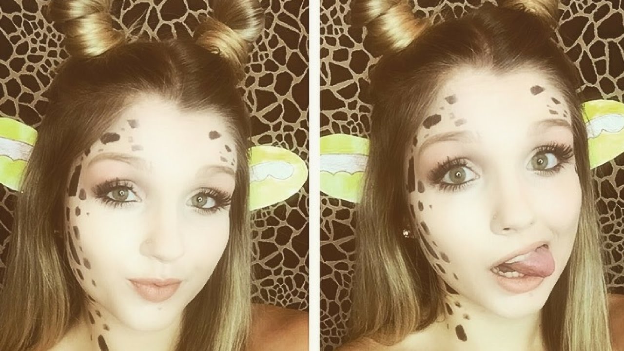 Giraffe Halloween Makeup Tutorial MakeupBySaraStoy YouTube