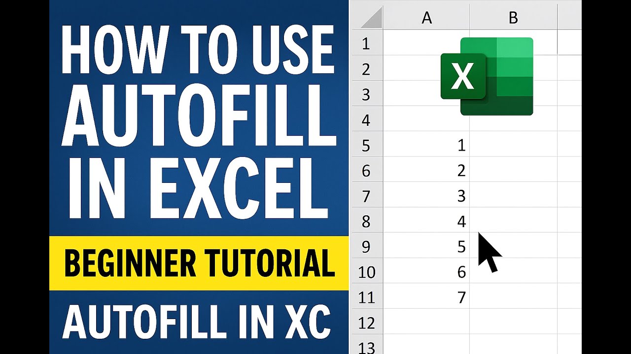 Excel AutoFill Explained (Beginner Tutorial) — Stop Typing Everything ...