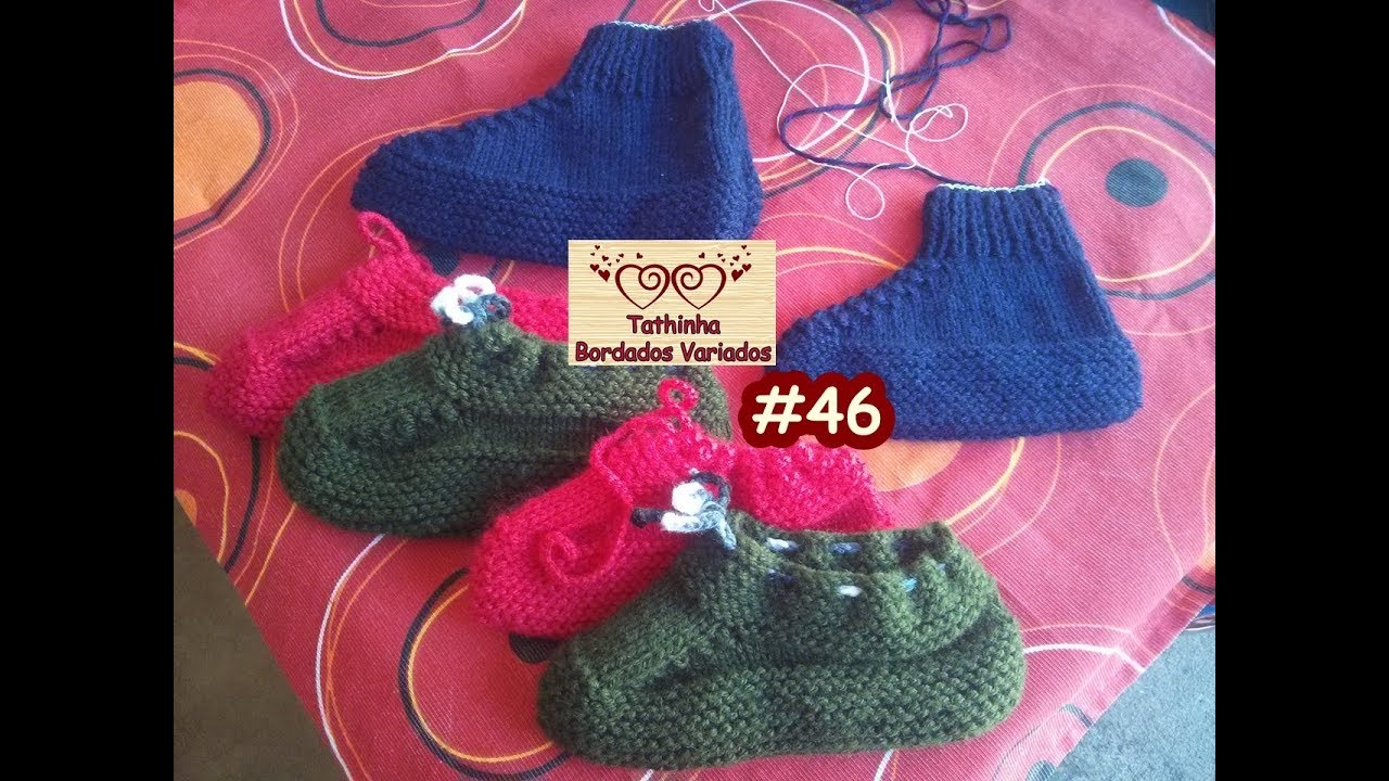 *46* DÚVIDAS E DICAS DA BOTINHA DE LÃ PARA ADULTO - TATHINHA BORDADOS VARIADOS