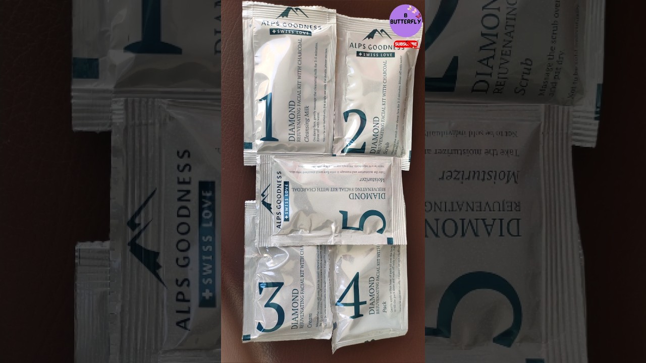 ALPS GOODNESS diamond Facial kit with 5 easy steps for party ready glowing skin 