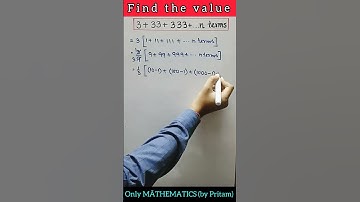 find the sum up to n terms: 3+33+333+...n