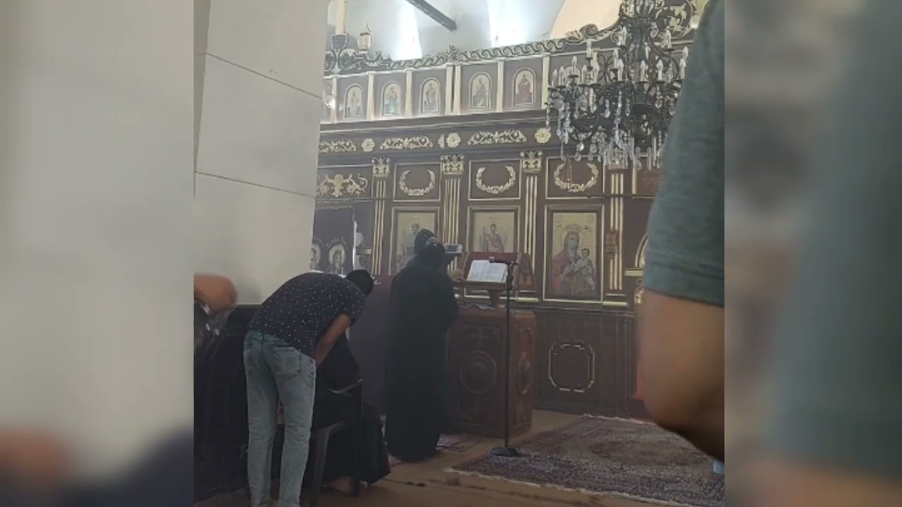 صلاة رفع بخور عشية فى دير سيده البرموس